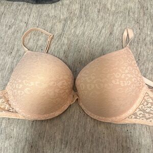 Lightly Used VS Blush Pink Where Everywhere Push Up Bra